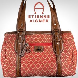 Etienne Aigner Canvas Shoulder Bag